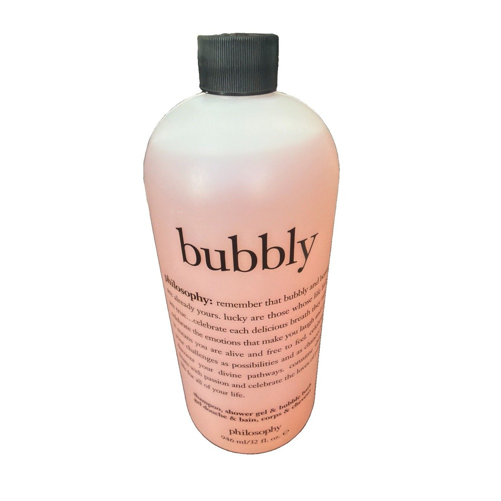 Philosophy 3-in-1 BUBBLY Shower Gel Shampoo Bubble Bath 32 oz NEW SEALED